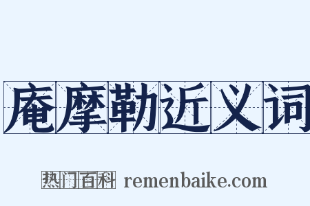 庵摩勒近义词是什么意思的图片
